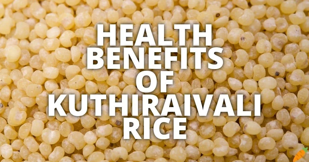 Potential Health Benefits Kuthiraivali Rice